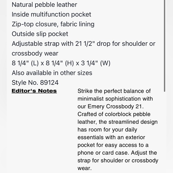 Coach Emory Crossbody 21 in hibiscus - Picture 7 of 7